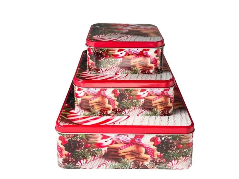 Dameco Guetzli-Dose Zuckerstangen 3-teilig Dameco Guetzli-Dose Zuckerstangen 3-teilig