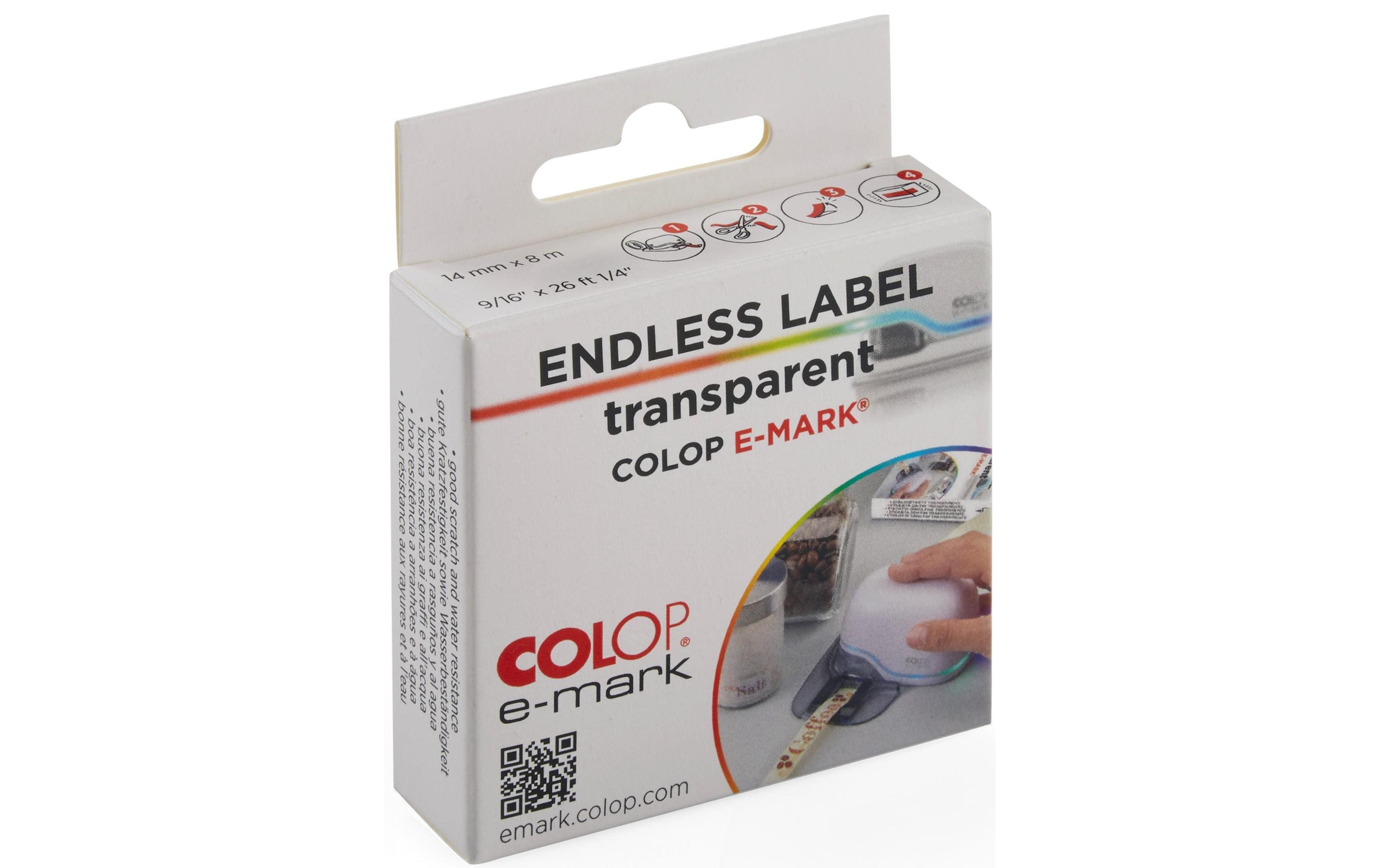 Colop Papierband e-mark, Transparent, 1 Rolle Colop Papierband e-mark, Transparent, 1 Rolle