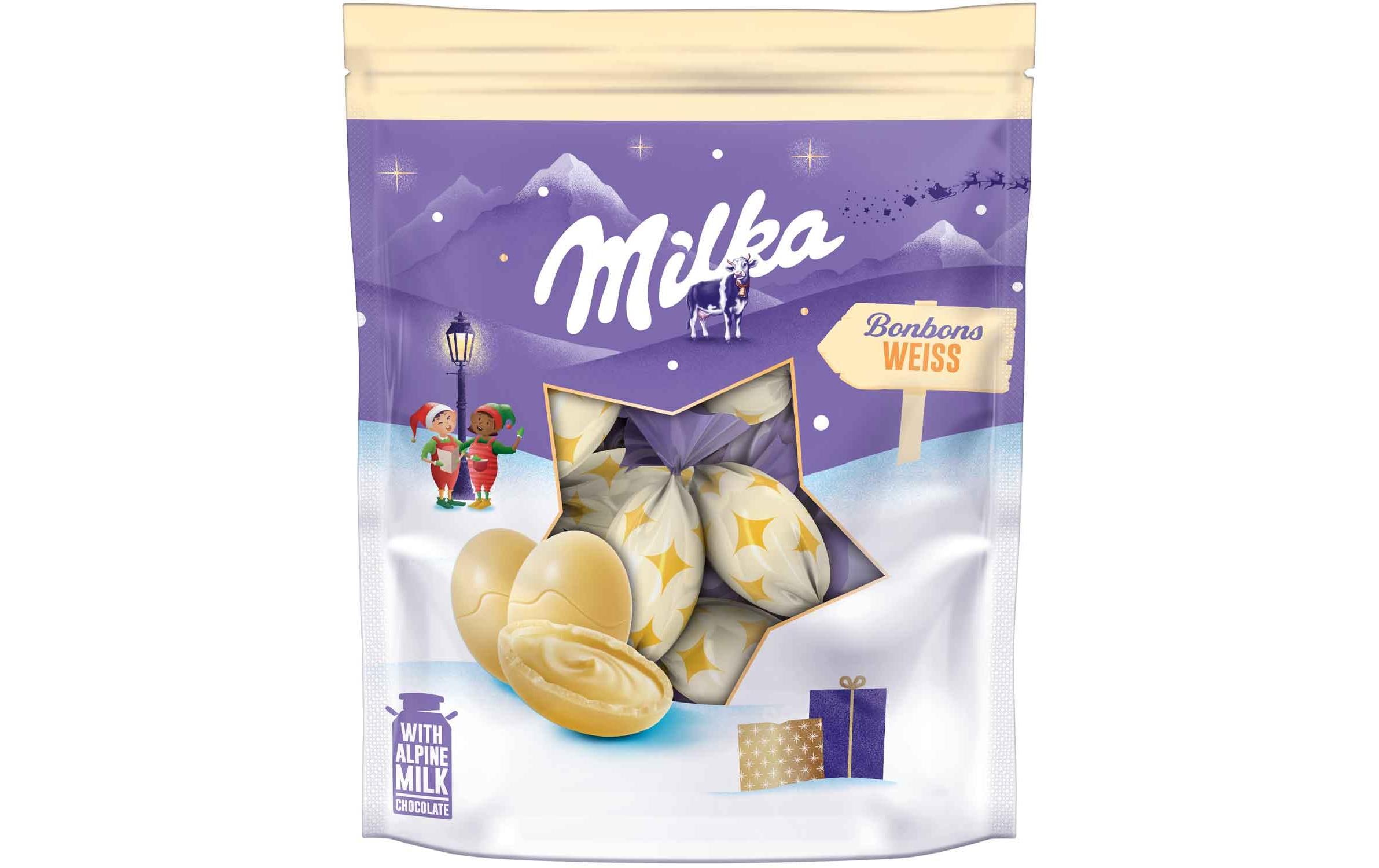 Milka Schokolade Xmas Bonbon White 90 g