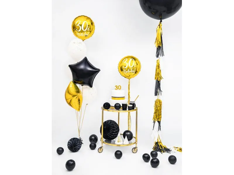Partydeco Girlande Quasten 1.5 m, Gold/Schwarz Partydeco Girlande Quasten 1.5 m, Gold/Schwarz