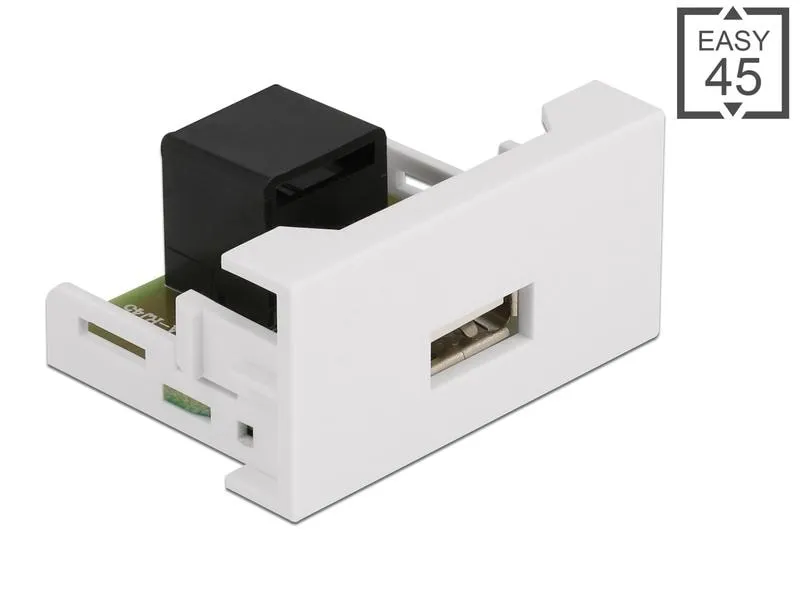 Delock Easy 45 Modul 22.5 x 45 mm RJ45 - USB-A Buchse Delock Easy 45 Modul 22.5 x 45 mm RJ45 - USB-A Buchse