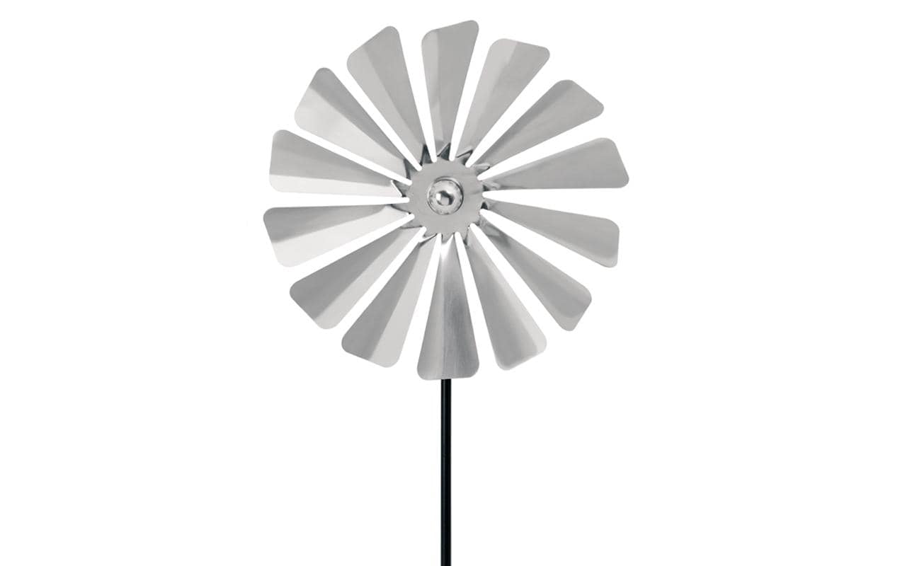 Blomus Windrad Viento Mühle 20 cm, Edelstahl