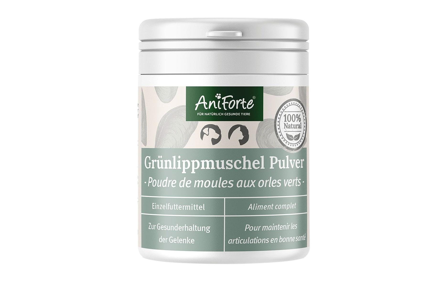 AniForte Hunde-Nahrungsergänzung Grünlippmuschel Pulver, 100 g AniForte Hunde-Nahrungsergänzung Grünlippmuschel Pulver, 100 g