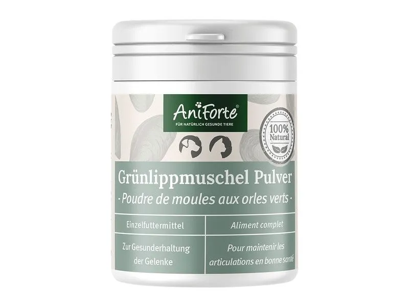 AniForte Hunde-Nahrungsergänzung Grünlippmuschel Pulver, 100 g AniForte Hunde-Nahrungsergänzung Grünlippmuschel Pulver, 100 g