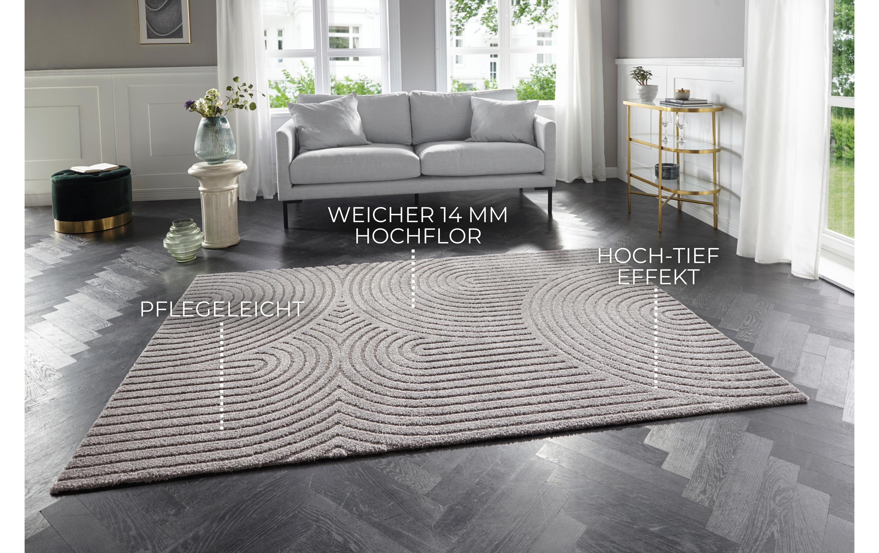 Elle Decoration Teppich Panglao 120 cm x 170 cm, Grey