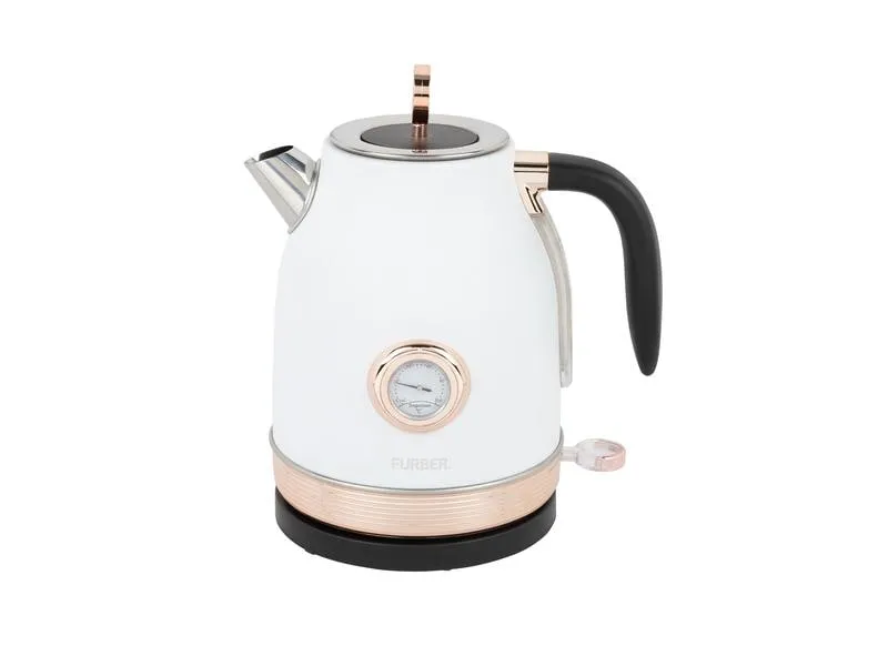FURBER Wasserkocher Monroe 1.7 l, Rosegold/Weiss
