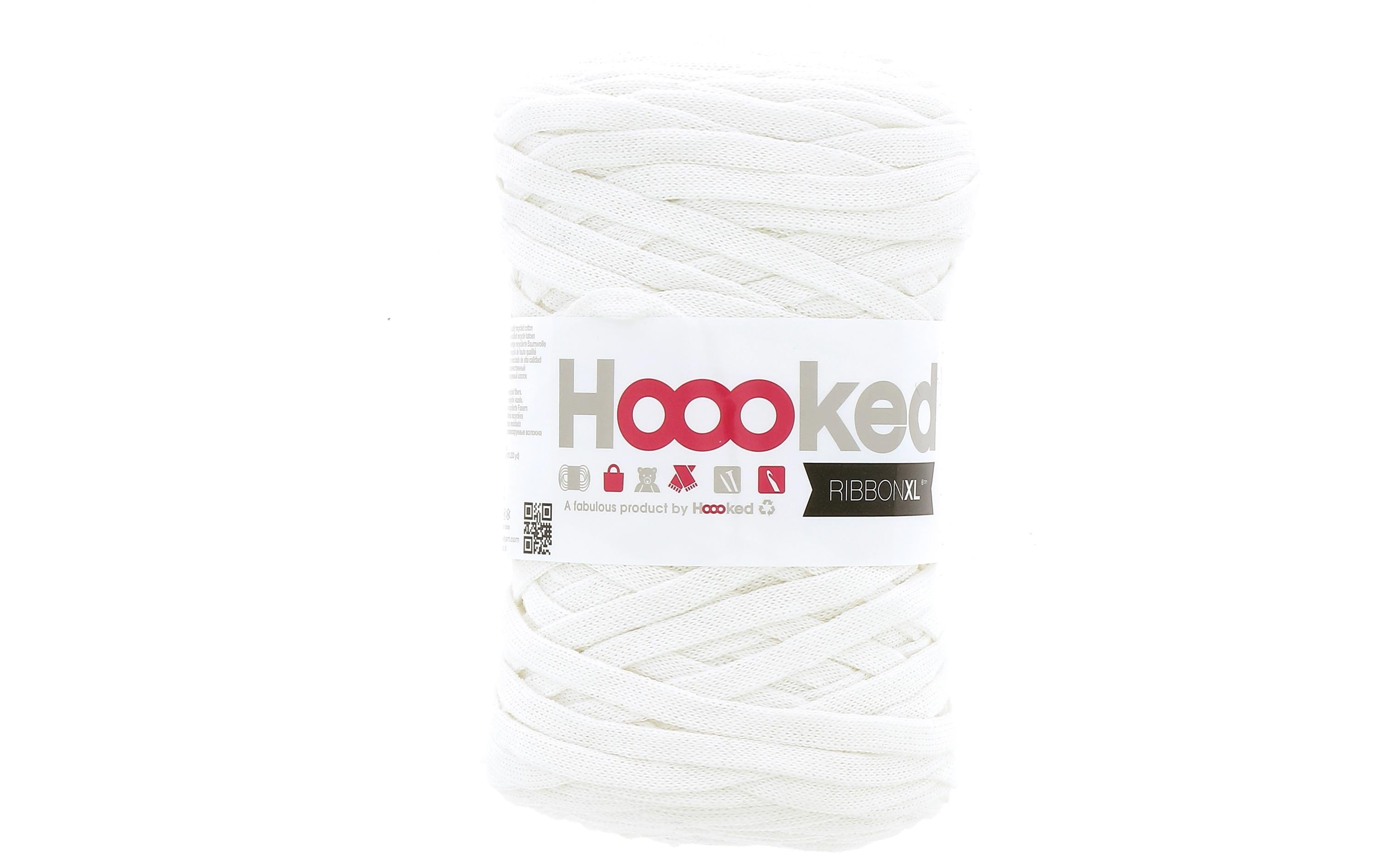 Hoooked Wolle Ribbon XL 250 g, Weiss