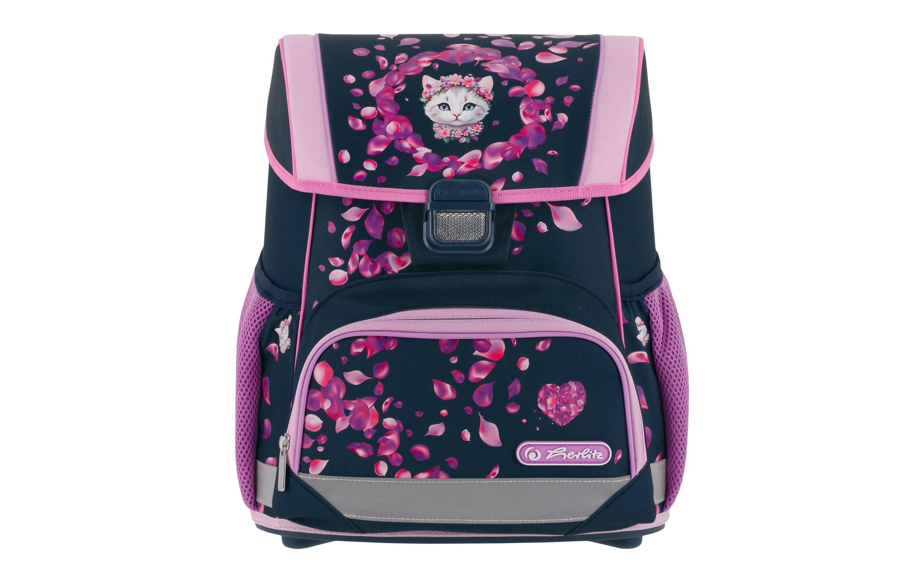 Herlitz Schulrucksack-Set Loop Plus Blossom Dance 4-teilig Set, 17 l