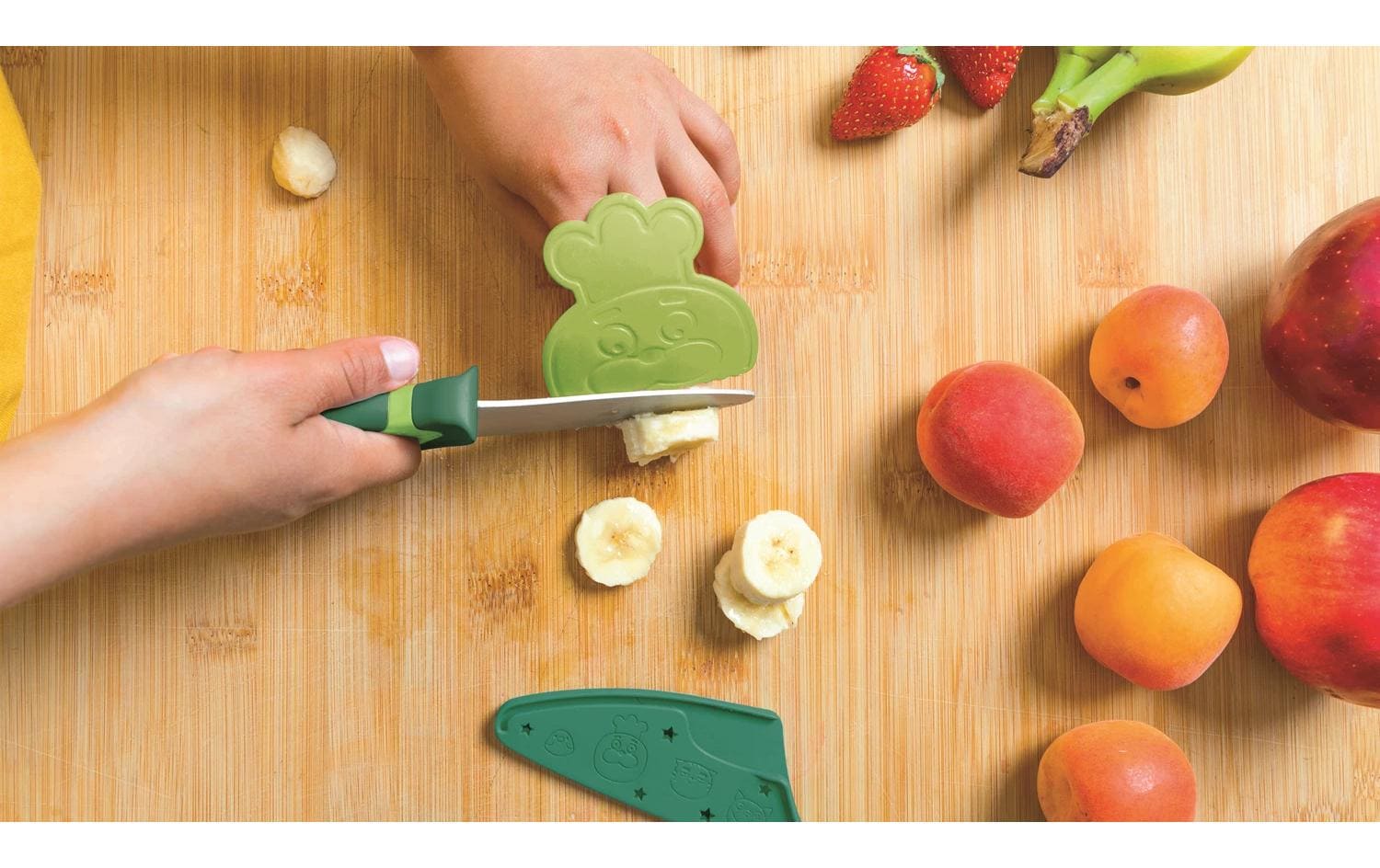 Chefclub Kindergeschirrset Messer Grün