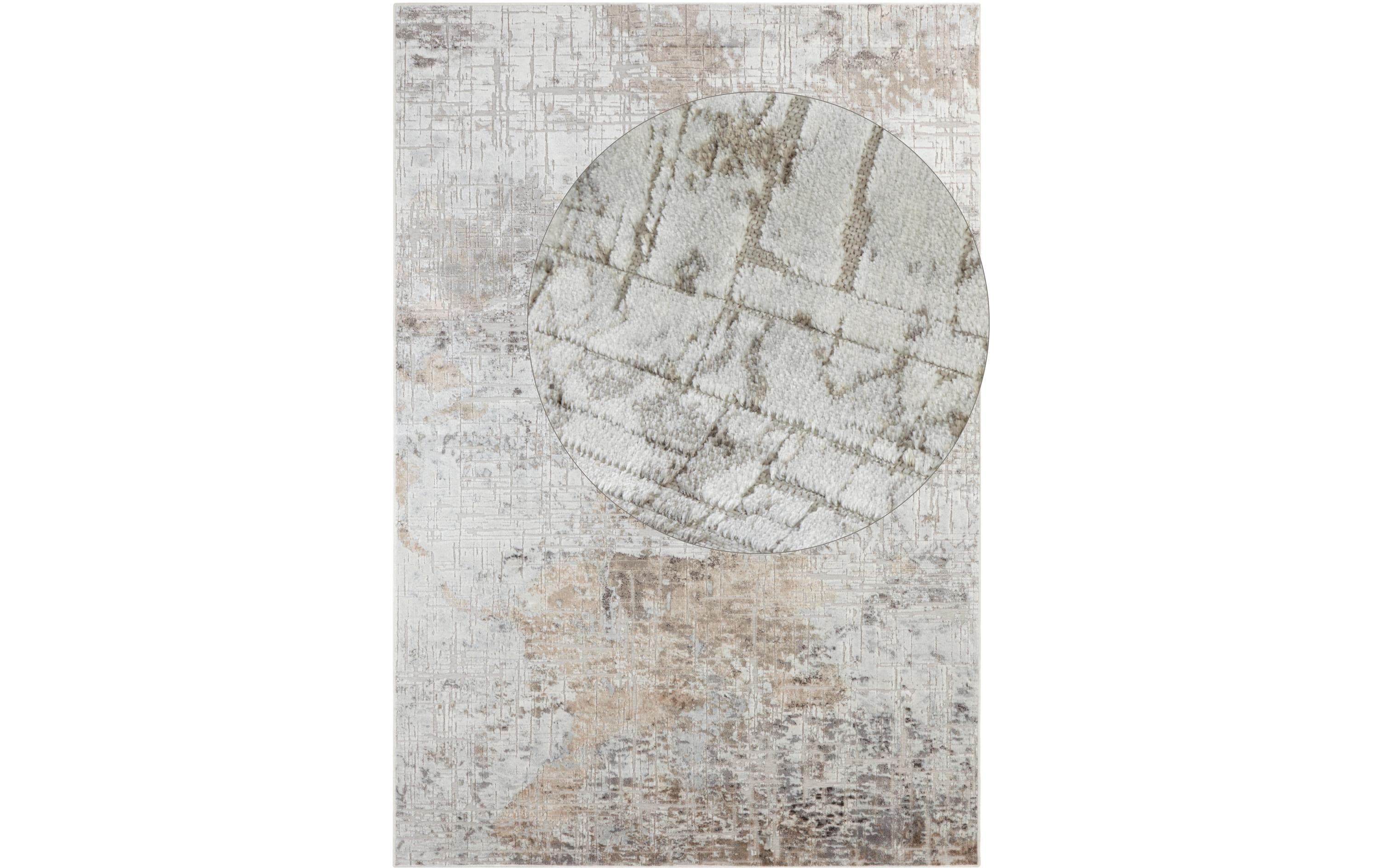 Elle Decoration Teppich Chameis 135 cm x 195 cm, Beige/Kupfer