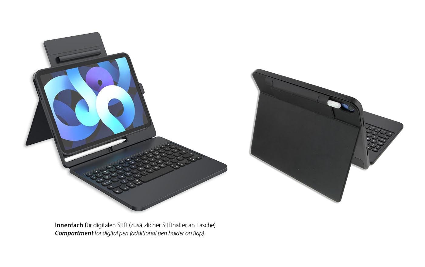 LMP Tastatur DefenderCase USB-C iPad 11/10.9 CH 3-Pack