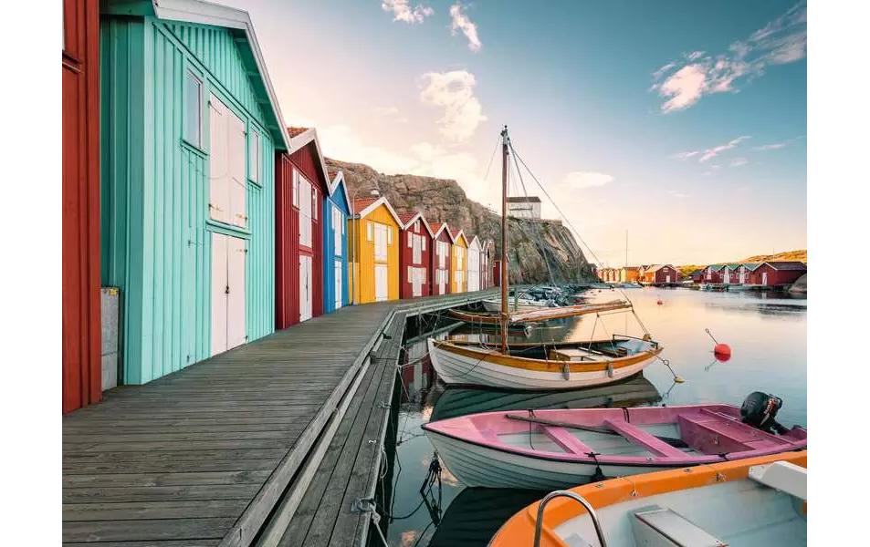 Ravensburger Puzzle Bootshäuser in Smögen, Schweden 500 Teile