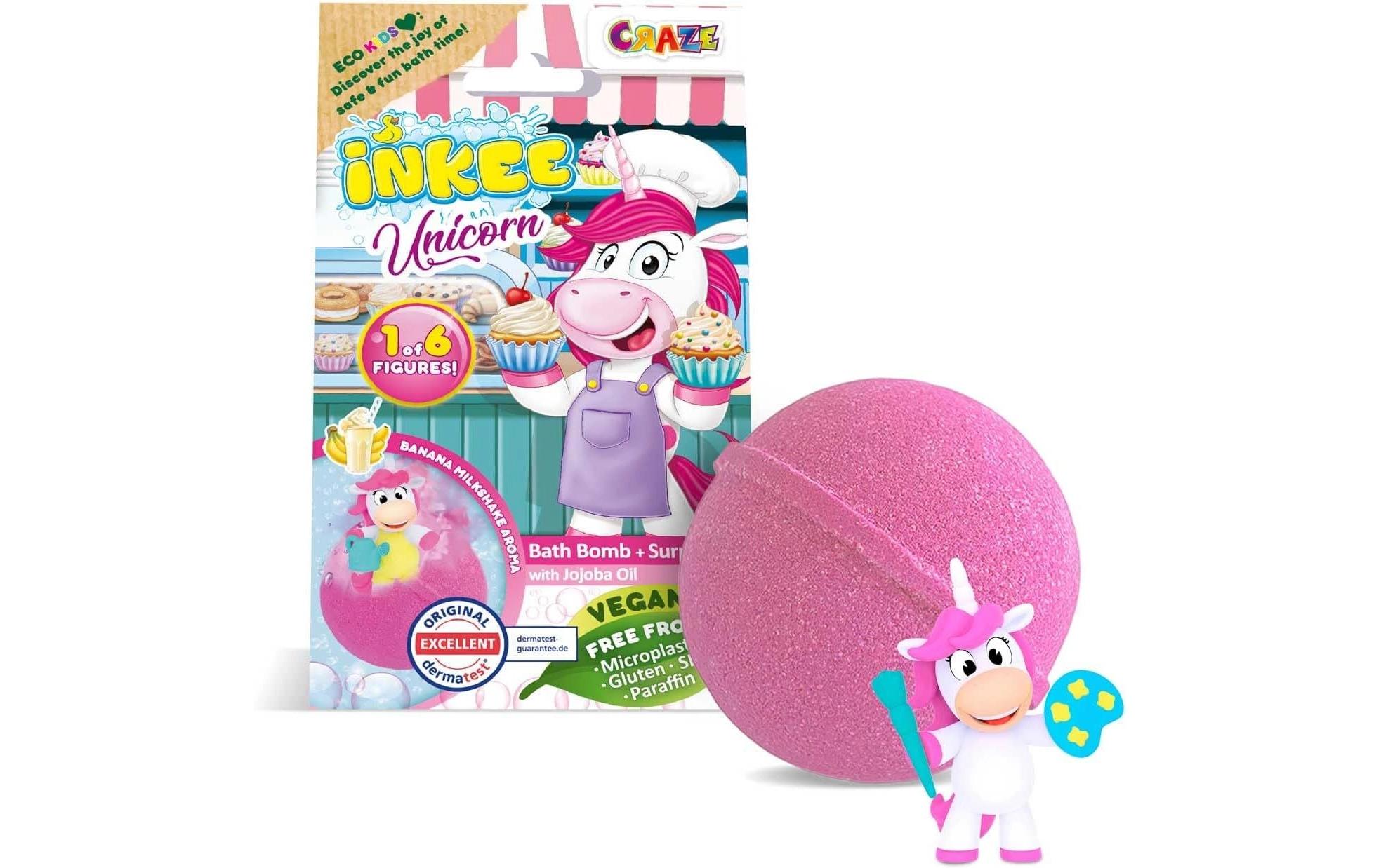 Craze Inkee Surprise Badebombe Unicorn Professions 2 Stück