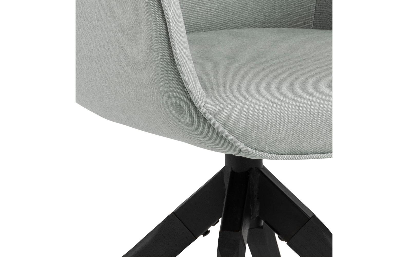AC Design Stuhl Aura Hellgrau/Schwarz