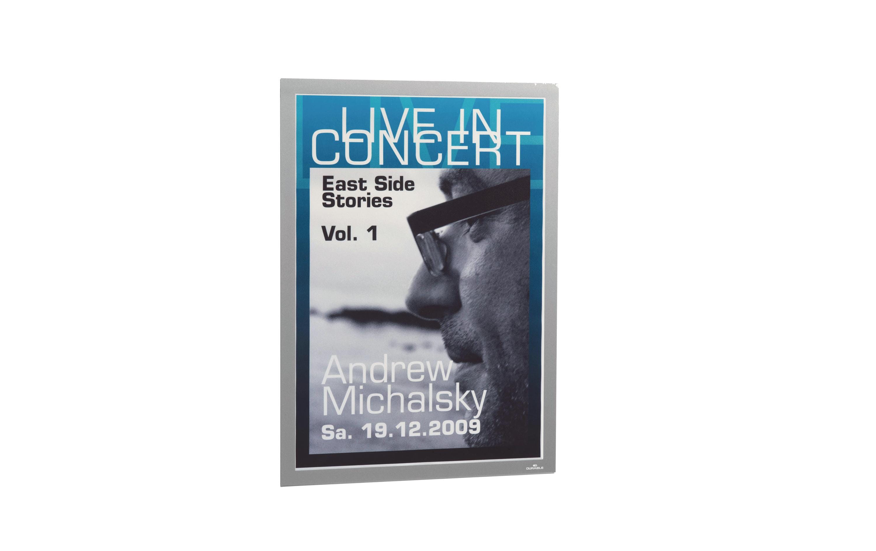 DURABLE Präsentationsrahmen Duraframe A3 Silber DURABLE Präsentationsrahmen Duraframe A3 Silber