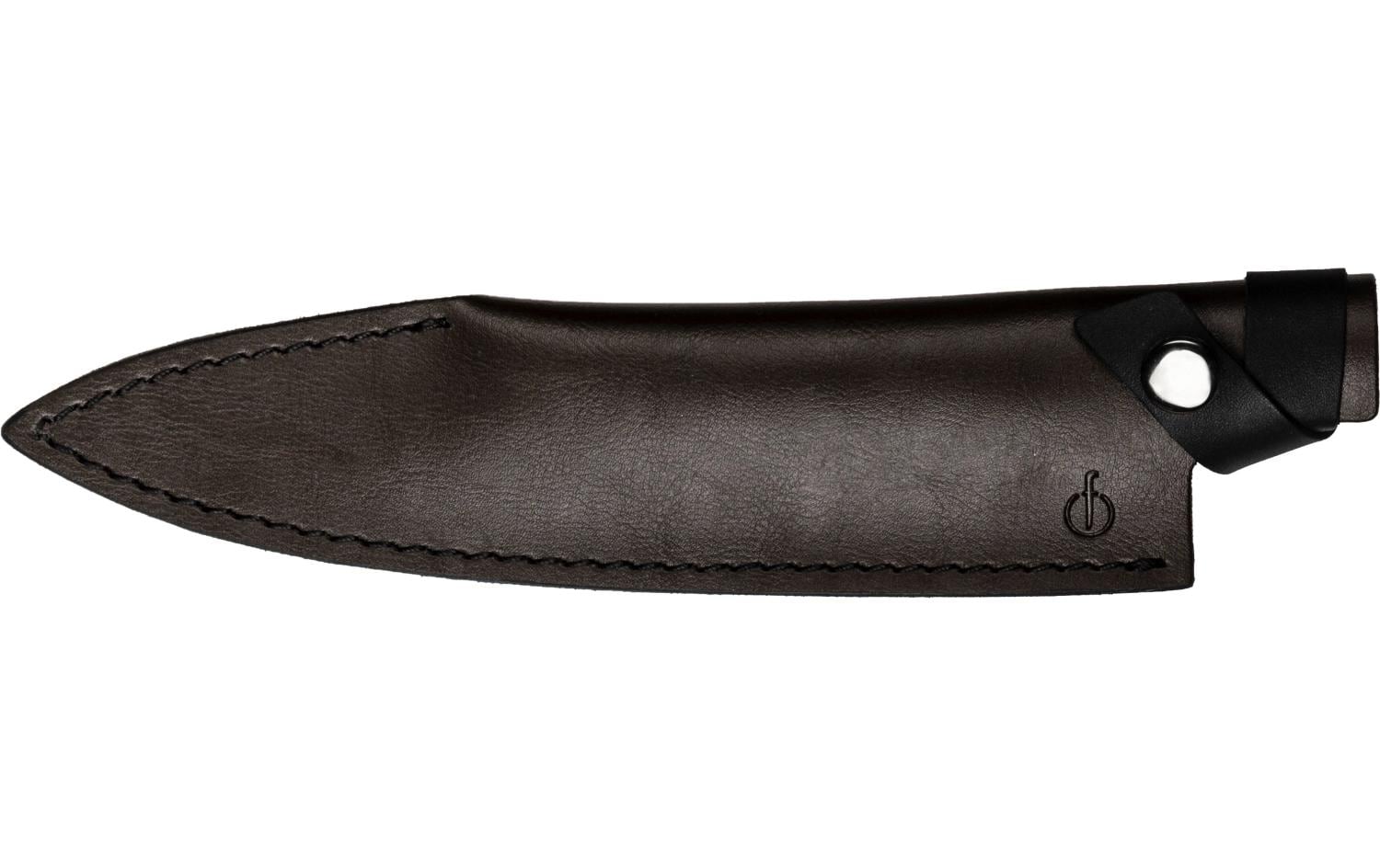Forged Lederetui Kochmesser Gelb