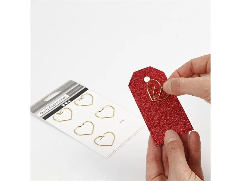 Creativ Company Büroklammer Gold, 30 x 20 mm, 6 Stk.