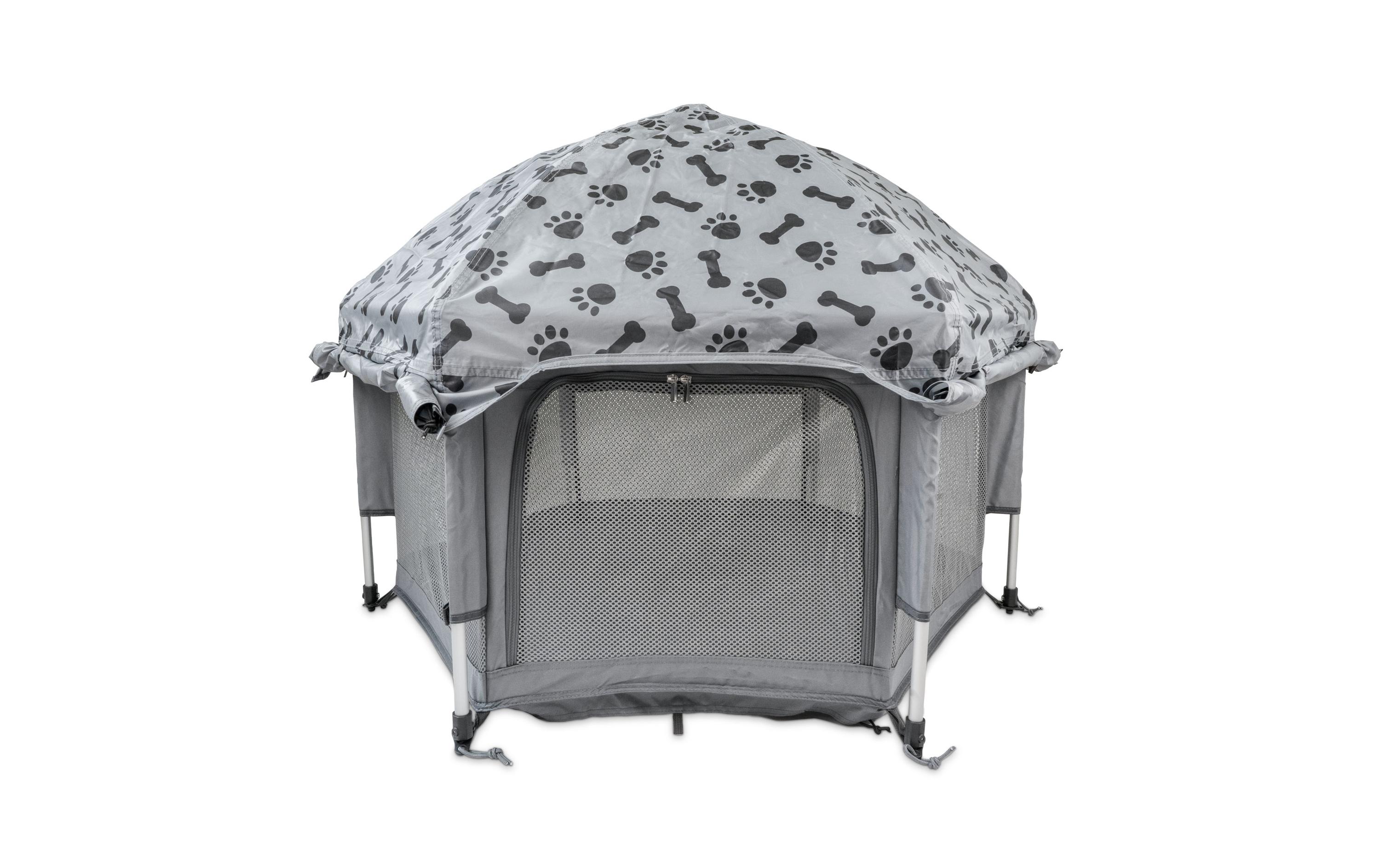 Pety Abdeckung Plus für Laufstall Klein, Anthrazit/Schwarz