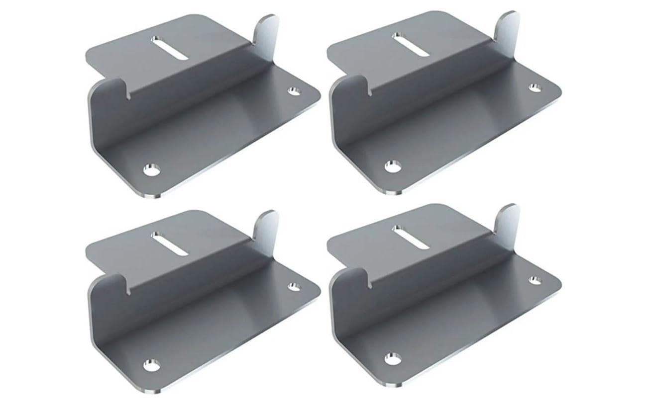 autosolar Befestungsmaterial Montage Z-Winkel 4 Stück mit Schrauben autosolar Befestungsmaterial Montage Z-Winkel 4 Stück mit Schrauben