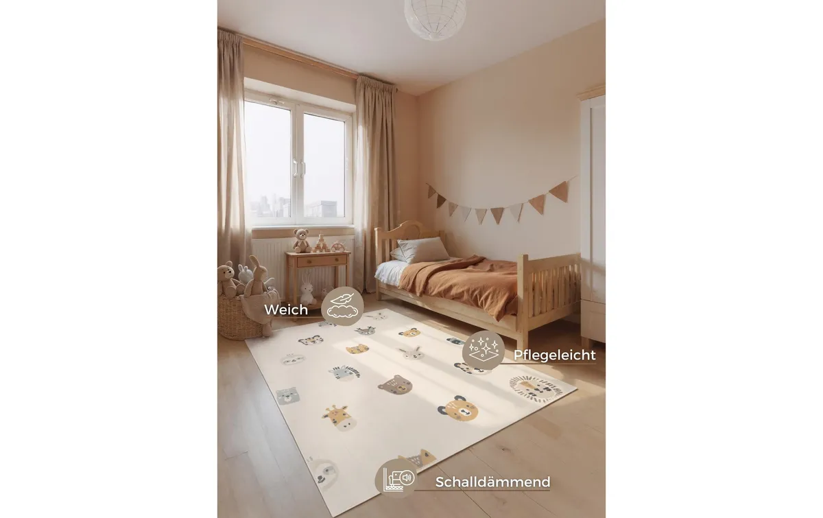 Hanse Home Dekoteppich Tiny Zoo 160 x 235 cm Hanse Home Dekoteppich Tiny Zoo 160 x 235 cm