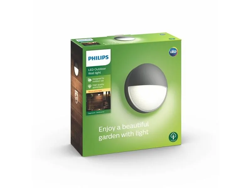 Philips myGarden LED Wandleuchte Capricorn, 600 lm, Anthrazit Philips myGarden LED Wandleuchte Capricorn, 600 lm, Anthrazit