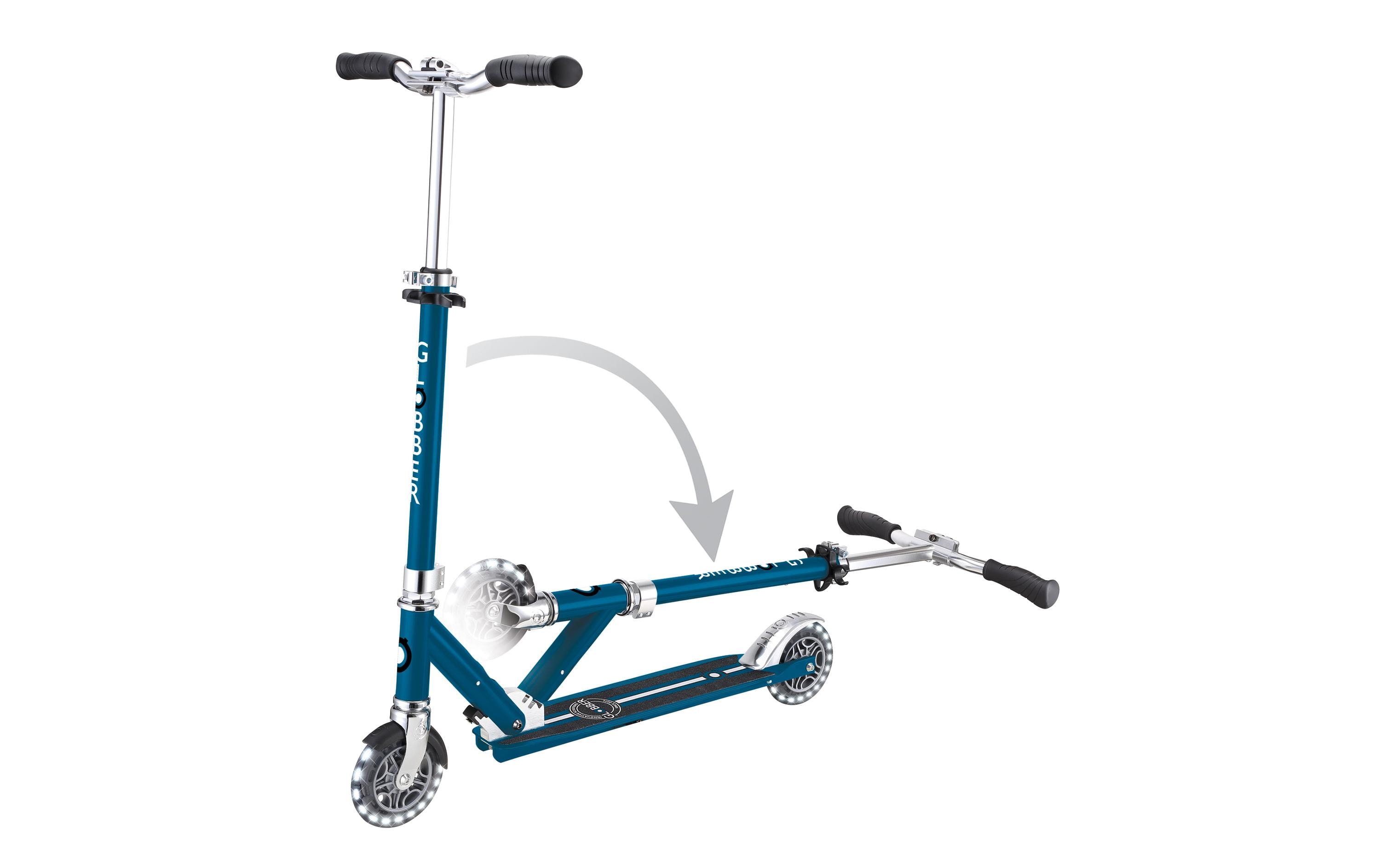 GLOBBER Scooter Flow Element Lights Petrol Blau