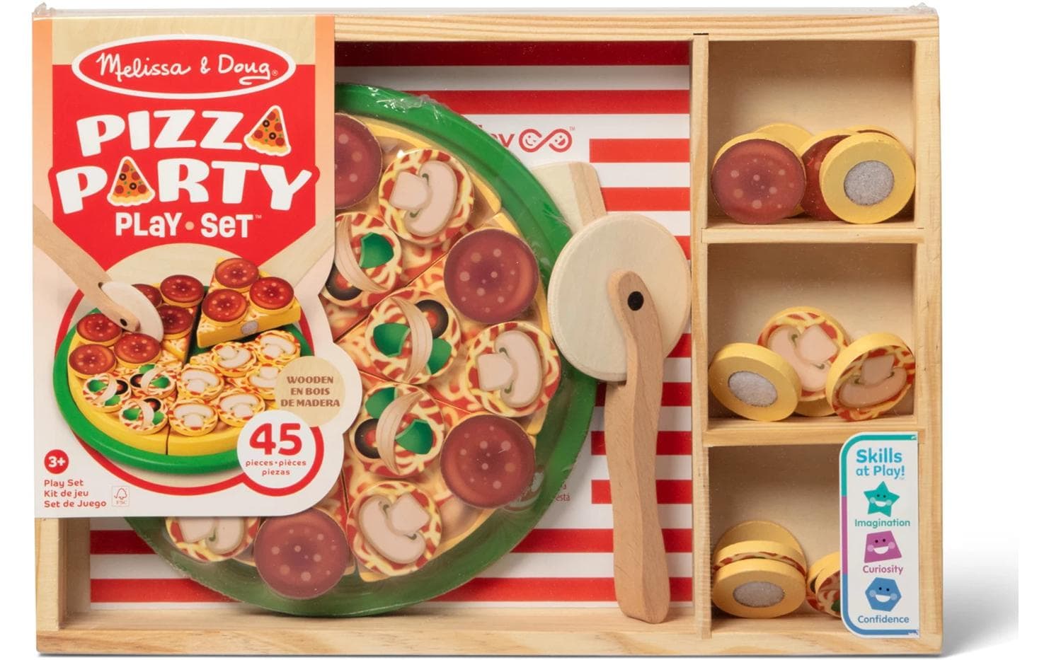 Spinmaster Melissa und Doug Pizza Party Holzspielset