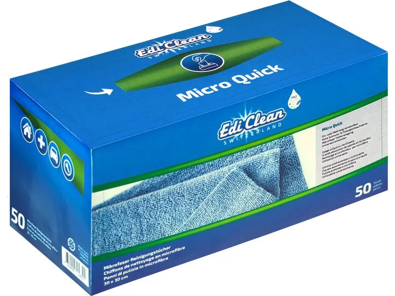 Edi Baur Micro Quicke 50 Stück, Blau Edi Baur Micro Quicke 50 Stück, Blau