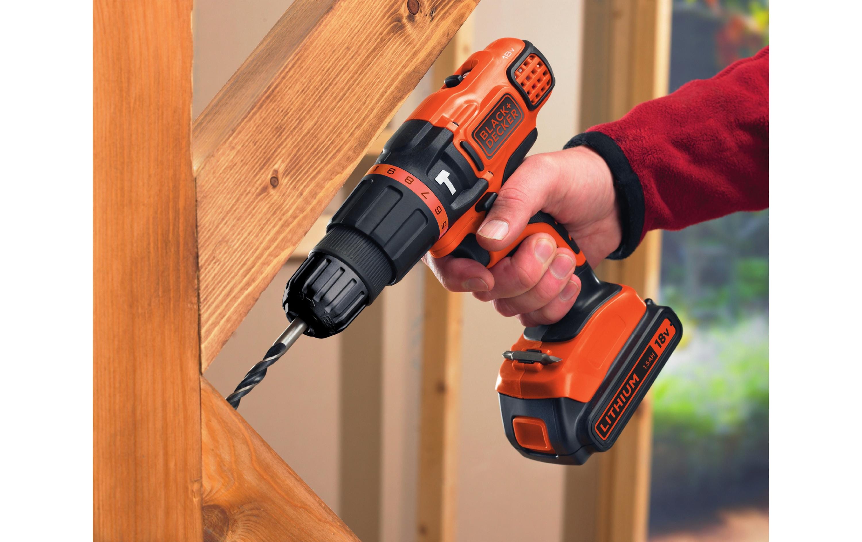 BLACK+DECKER Akku-Schlagbohrschrauber BDCH188N Kit 18V