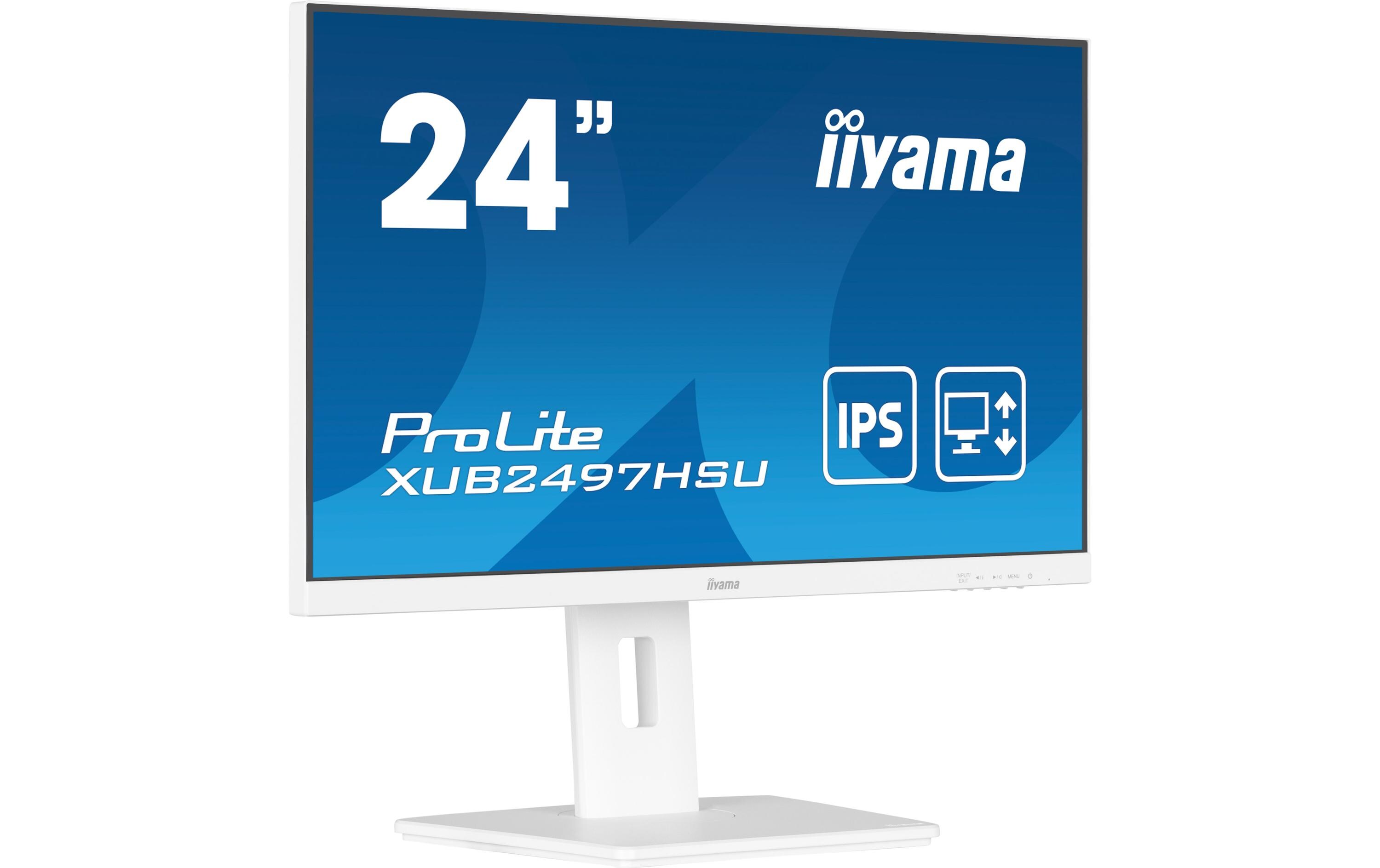iiyama Monitor XUB2497HSU-W2 Weiss
