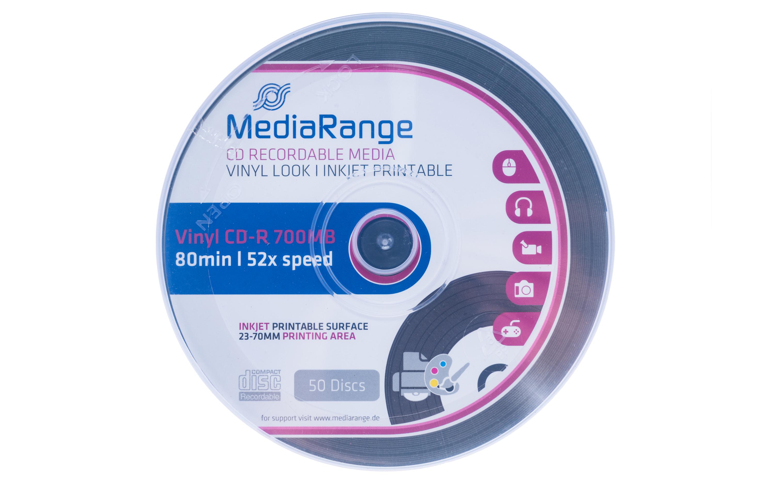 MediaRange CD-R Medien 700 MB, Spindel (50 Stück) MediaRange CD-R Medien 700 MB, Spindel (50 Stück)