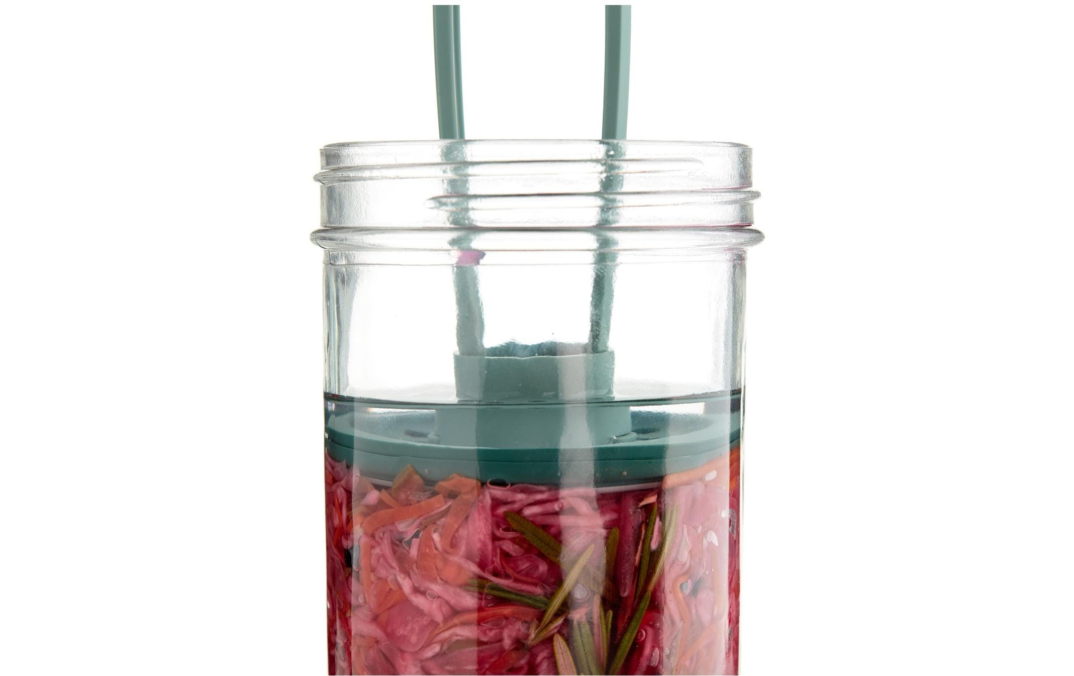 Lékué Fermentationsglas 700 ml, Glas, Blau, 2 Stück