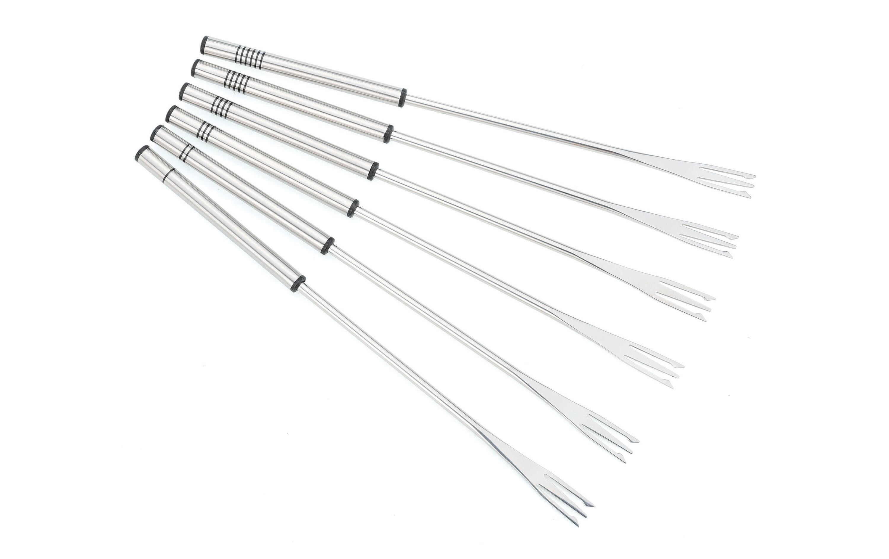 Koenig Fleischfondue-Set One for All 8 Teile, Chrom/Schwarz