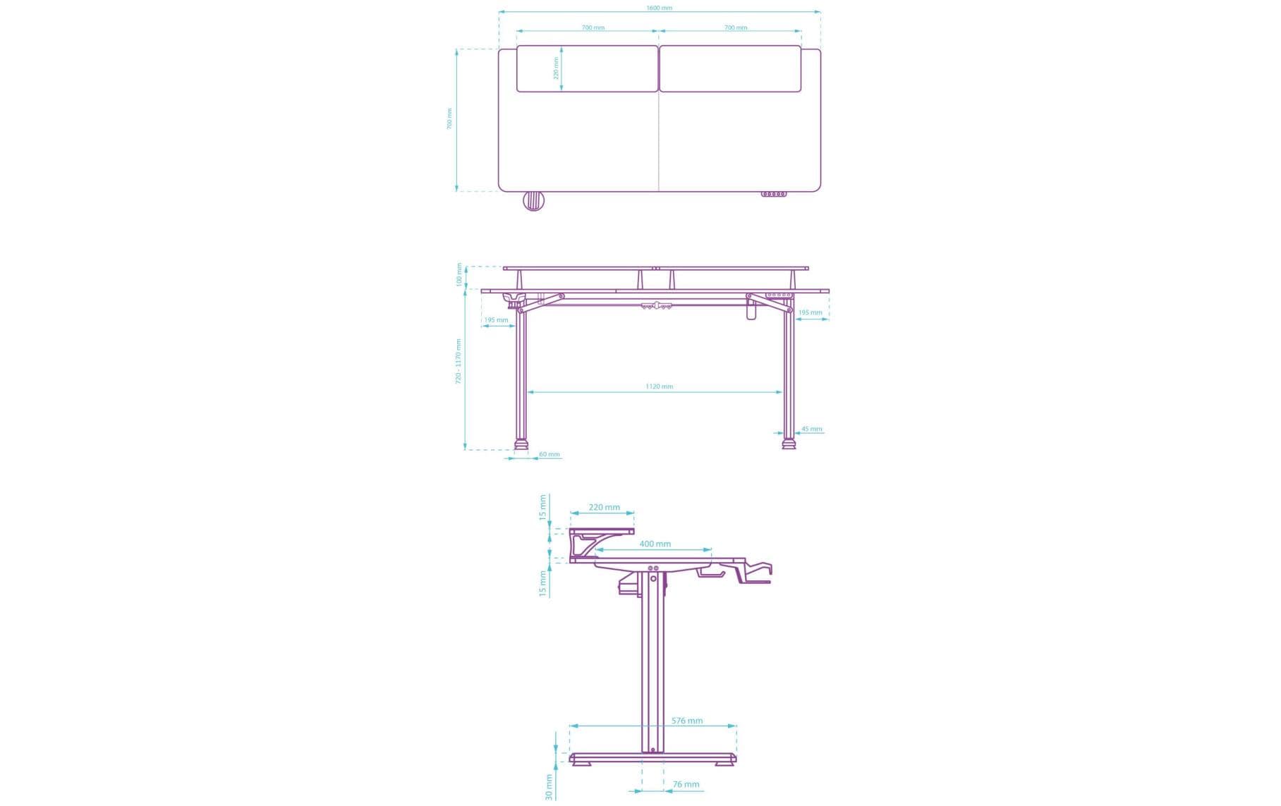 Ultradesk Gaming Tisch Higlander XXL Weiss