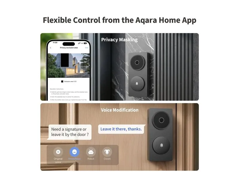 Aqara Türklingel-Kamera-Hub G410 Schwarz 1 Stück Aqara Türklingel-Kamera-Hub G410 Schwarz 1 Stück