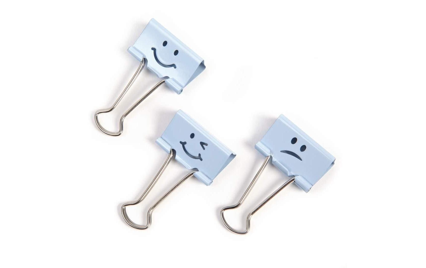 Rapesco Papierklemme 32 mm, Hellblau