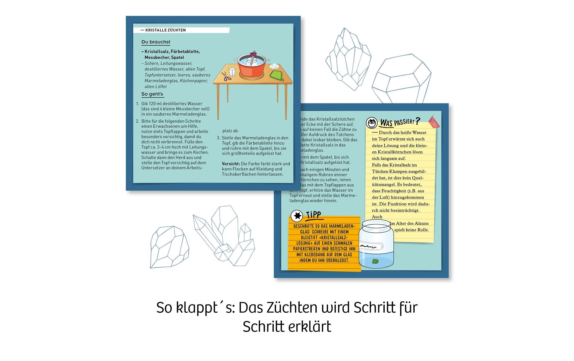 Kosmos Experimentierkasten Rote Kristalle selbst züchten