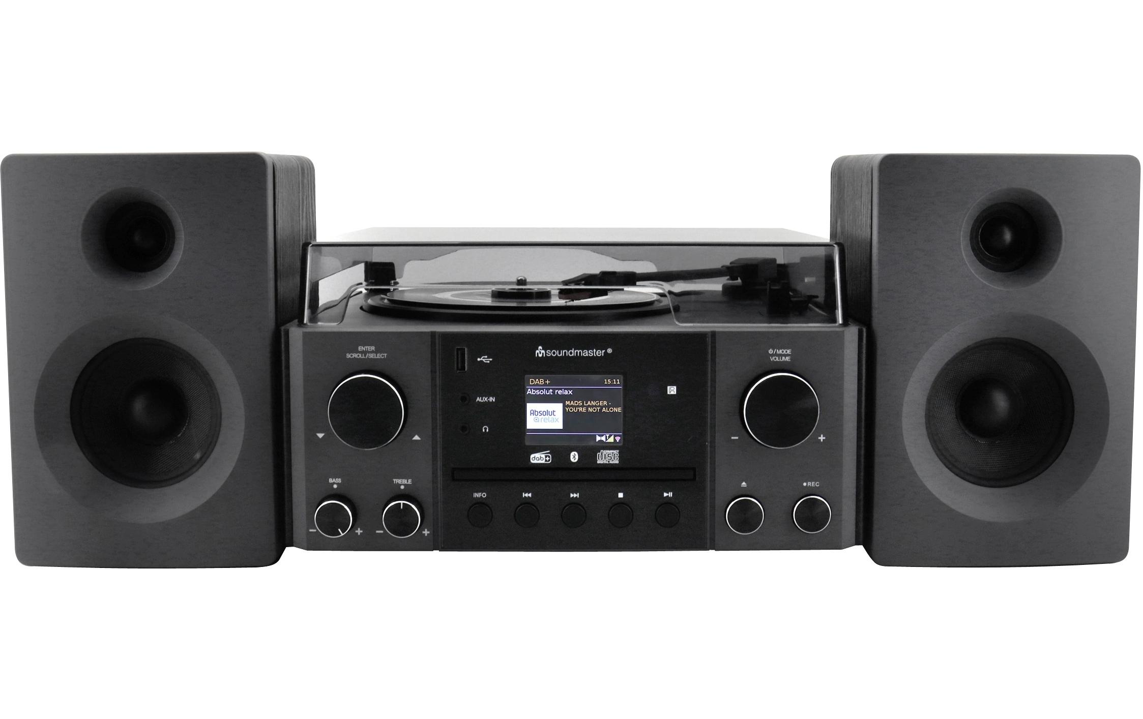 soundmaster Stereoanlage MCD1950SW Schwarz
