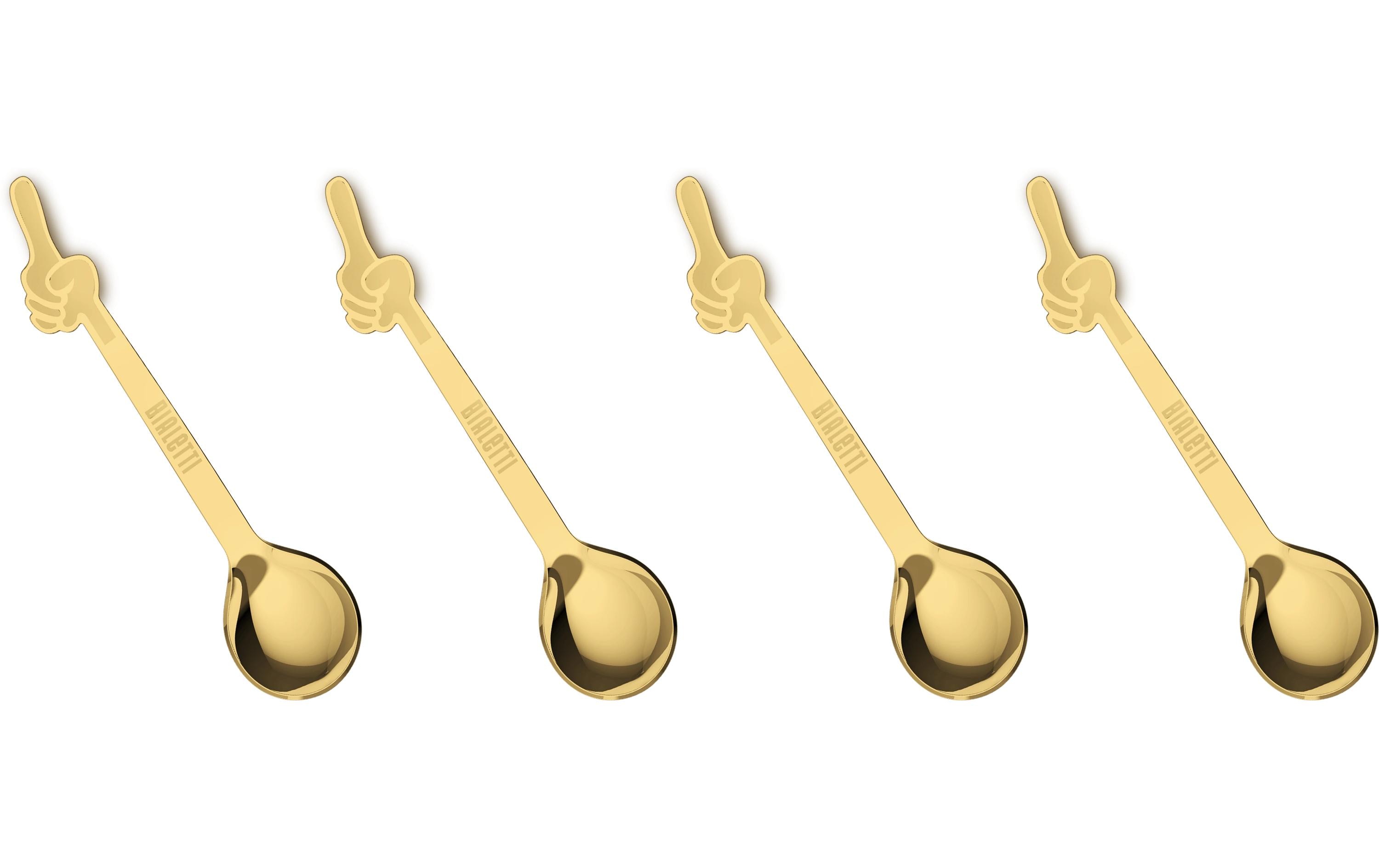Bialetti Löffel 4 Stück, Goldfarbig