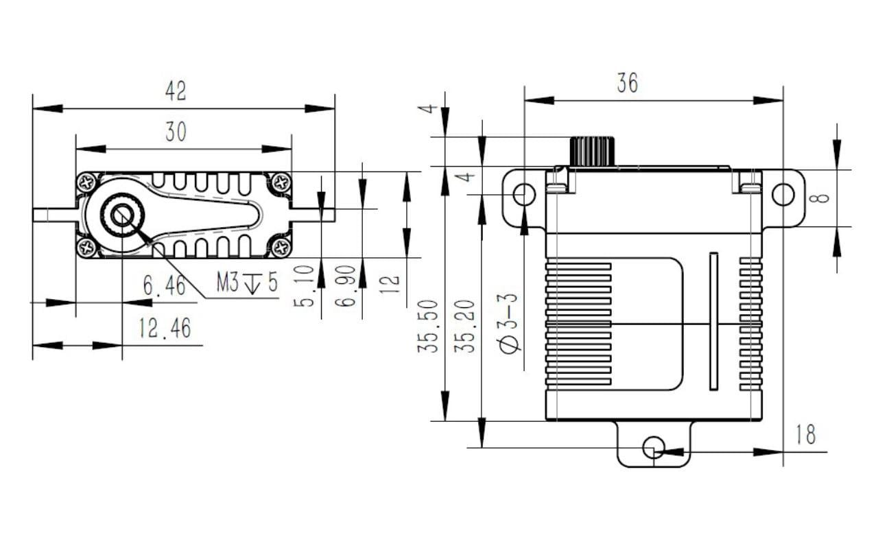 KST Flächenservo A12-S 13.7 kg Digital HV