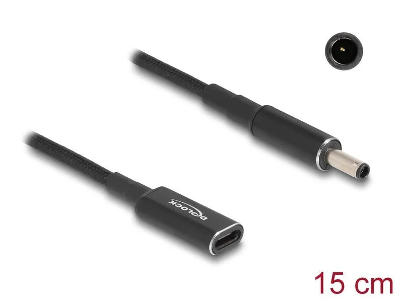Delock Ladekabel USB-C zu Dell 4.5 x 3 mm 15 cm