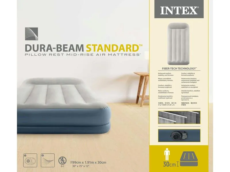 Intex Dura Beam Standard MidRise Twin 99 x 191 x 30 cm