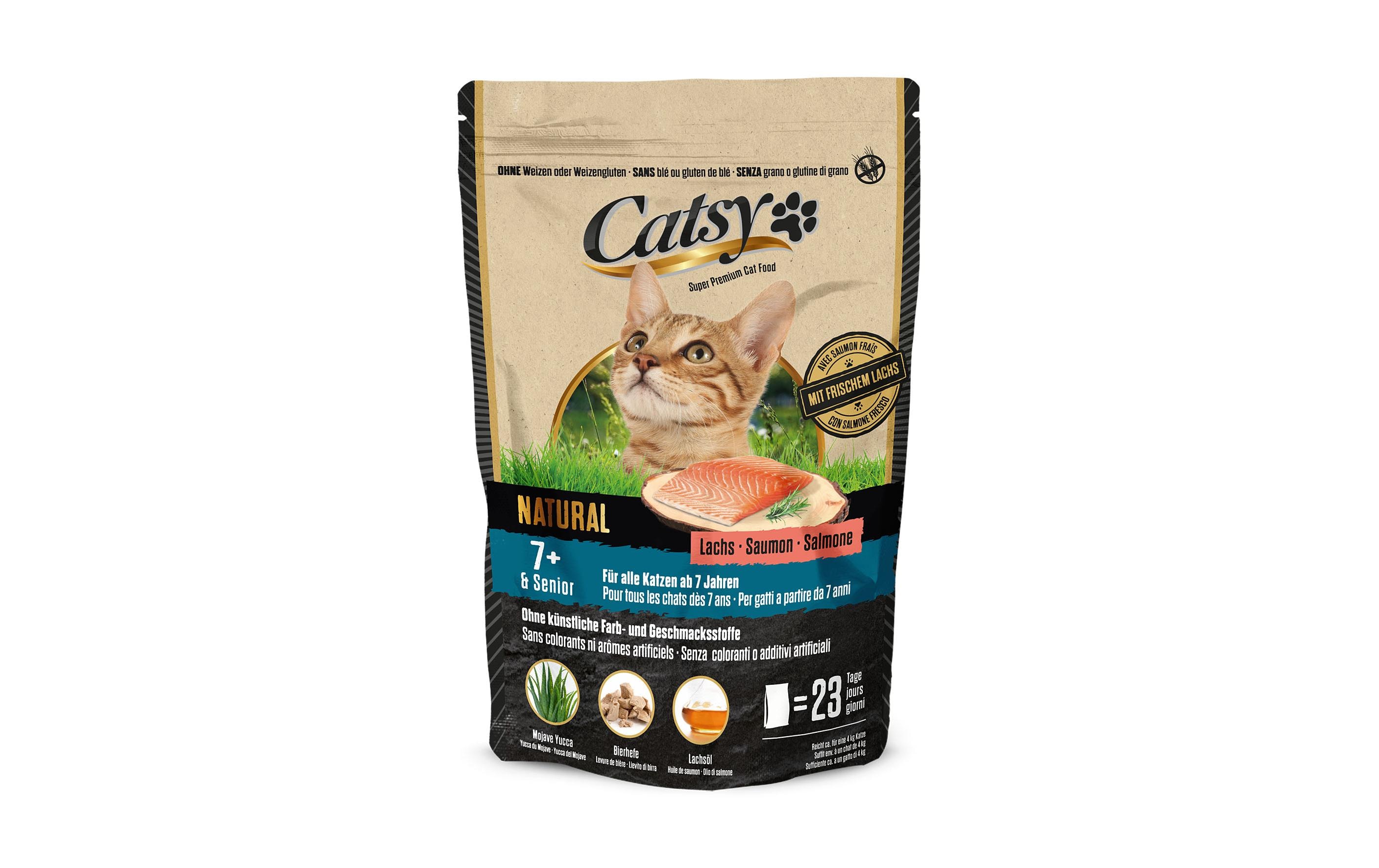 Catsy Trockenfutter 7+ Cat Salmon, 1 kg