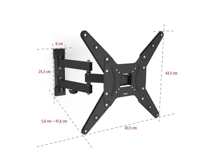 Hama Technics AG TV-Wandhalterung 65 Schwarz Hama Technics AG TV-Wandhalterung 65 Schwarz