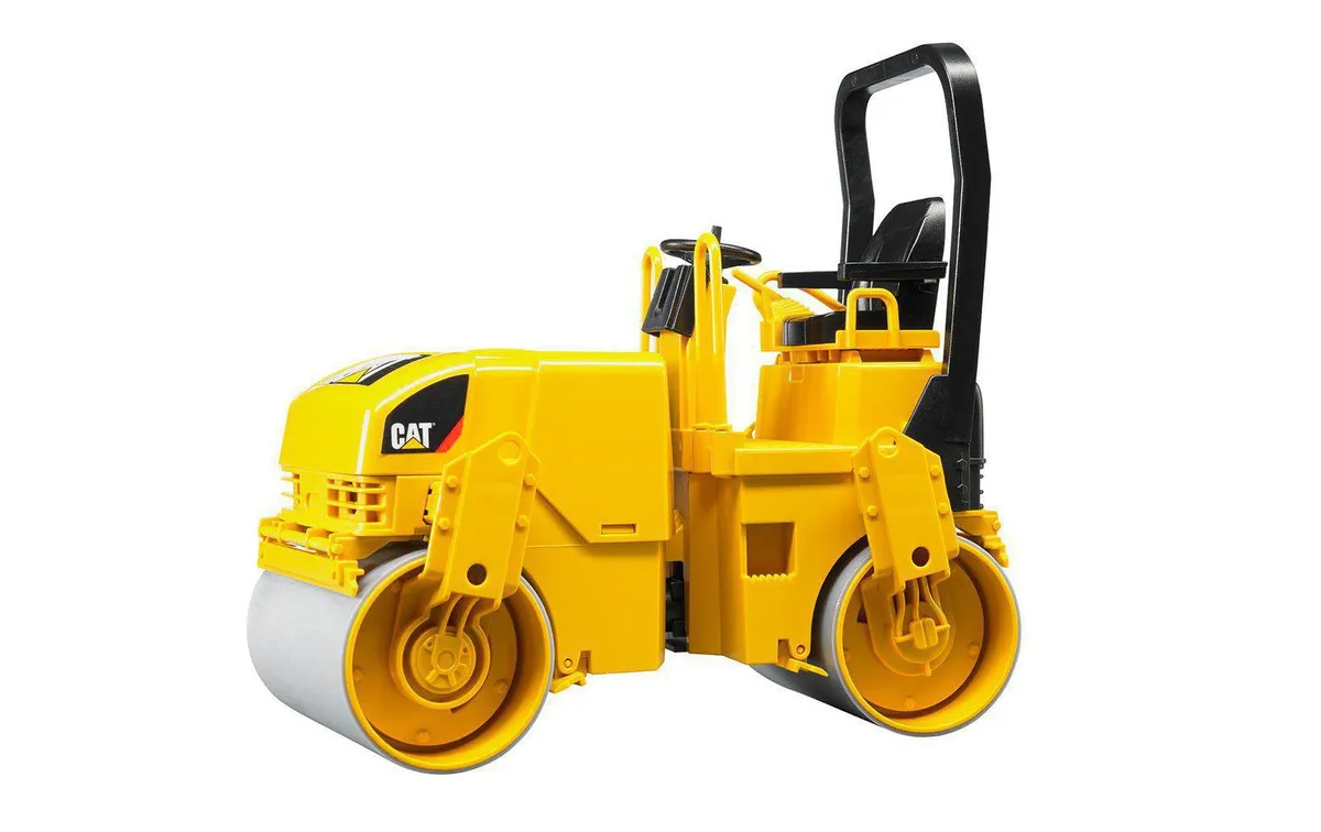 Bruder Spielwaren Baustellenfahrzeug CAT Tandem-Vibrationswalze Bruder Spielwaren Baustellenfahrzeug CAT Tandem-Vibrationswalze
