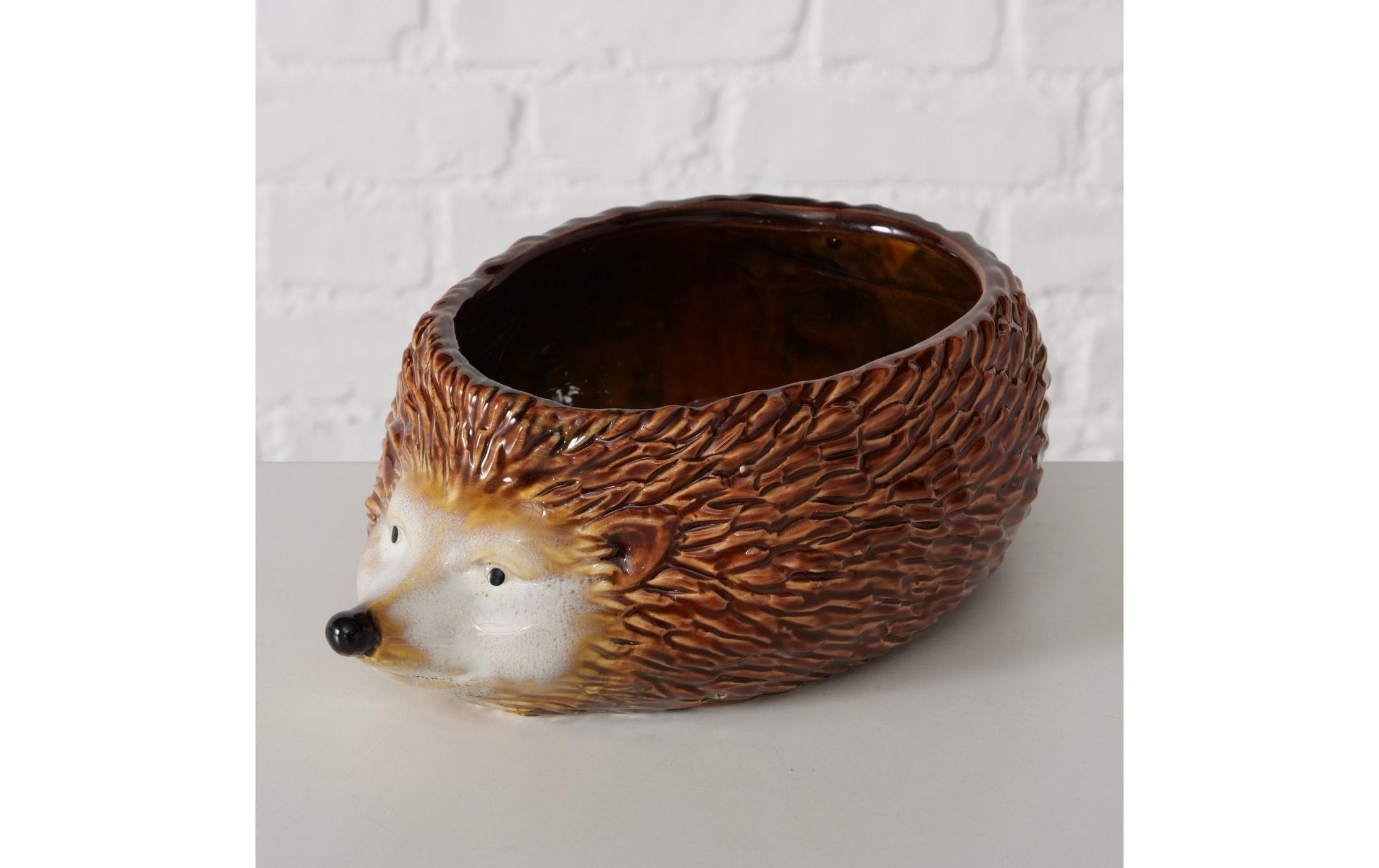 Boltze Dekoschale Igel Hegi Keramik, 20.5 x 14 cm