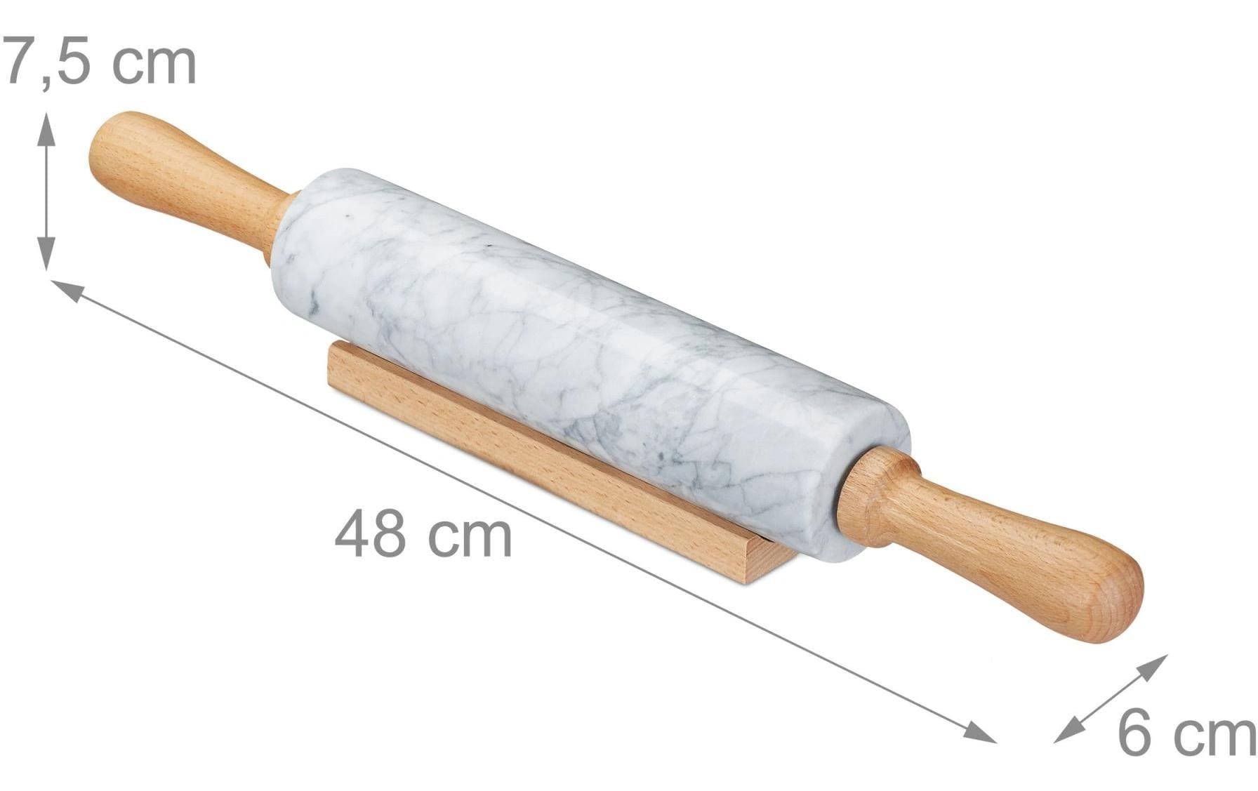 relaxdays Wallholz Nature/Weiss