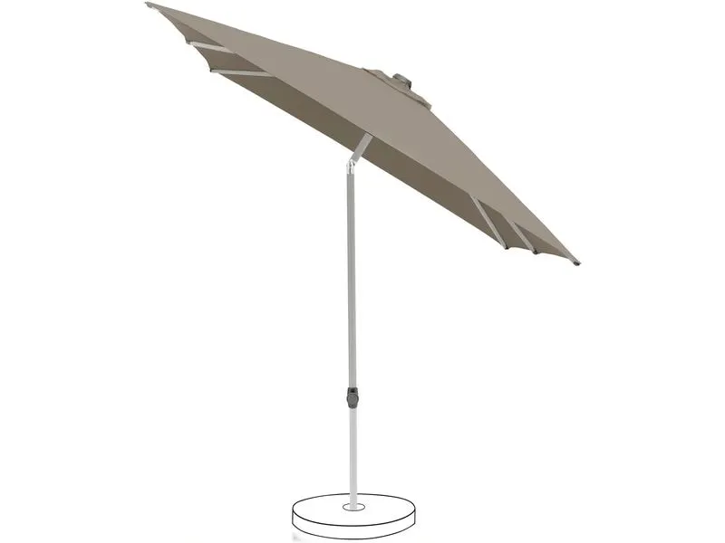 Suncomfort by Glatz Sonnenschirm Pop Up, 250 x 200 cm, Light Taupe Suncomfort by Glatz Sonnenschirm Pop Up, 250 x 200 cm, Light Taupe