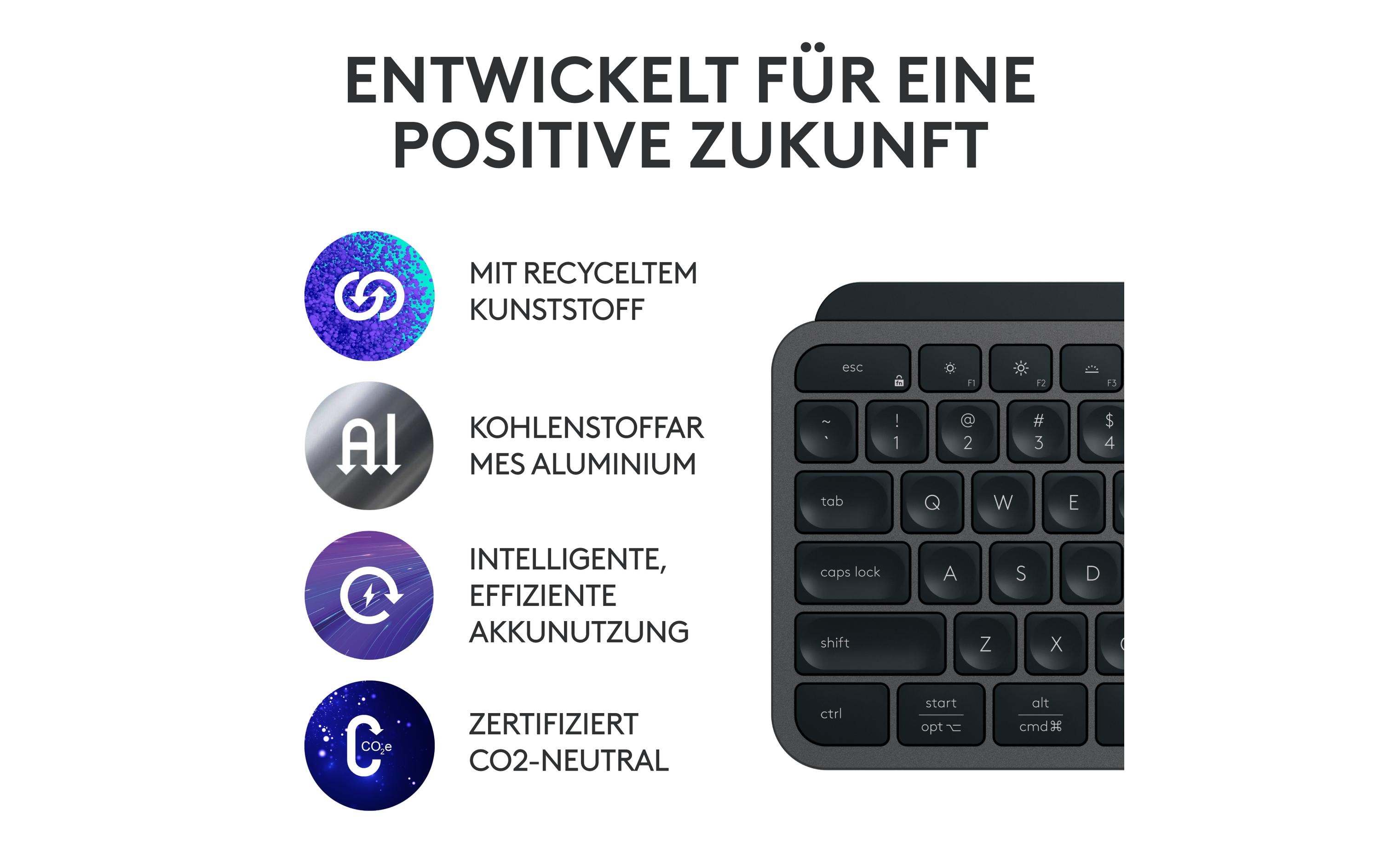 Logitech Tastatur MX Keys S CH-Layout