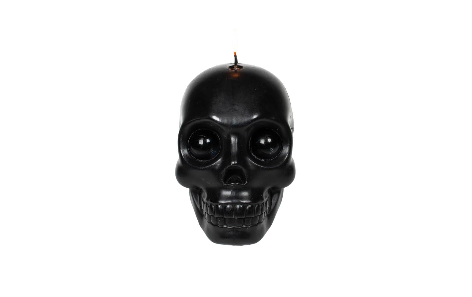 54Celsius Kerze Totenkopf 14 cm x 11.5 cm, Schwarz